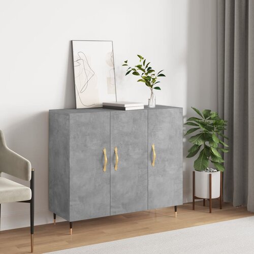  Komoda siva boja betona 90x34x80 cm od konstruiranog drva Cene