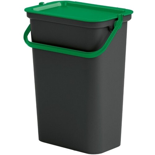 Tontarelli ko&amp;scaron; za smeti Moda, 10 L, črna/zelena Slike