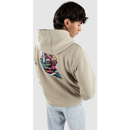 Santa Cruz Space Hand Pulover s kapuco stone grey Cene