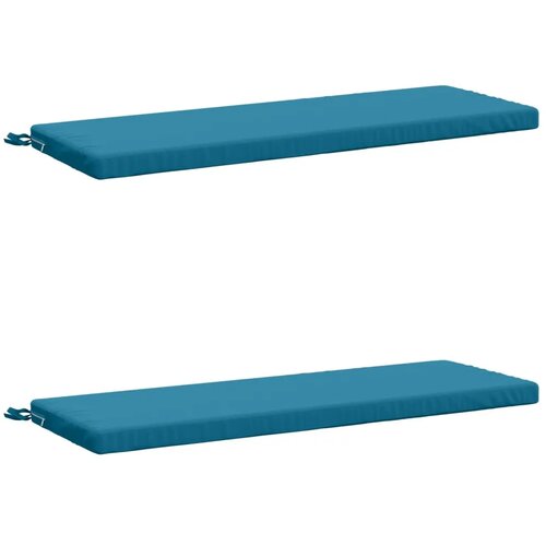  Jastučići za klupe - 2 dijela SOEST 2 kom. 100% poliester - Svjetloplava 120 x 40 x 5 cm Poliester Cijene