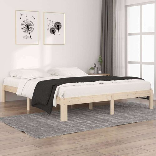  Okvir za krevet od masivne borovine 160 x 200 cm Slike