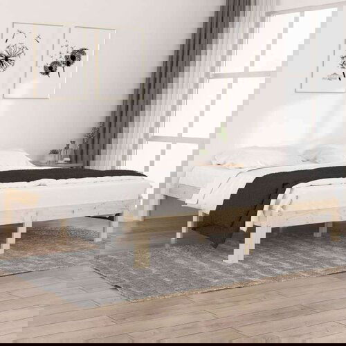 Posteljni okvir iz trdne borovine 160x200 cm, (20906268) Slike