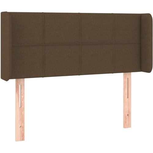  LED uzglavlje tamnosmeđe 93x16x78/88 cm od tkanine Slike