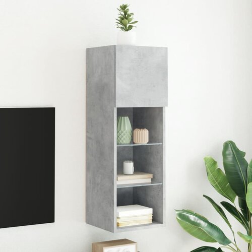 vidaXL TV omarica z LED lučkami betonsko siva 30,5x30x90 cm Cene