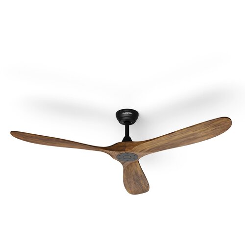 Klarstein Pametni stropni ventilator Bahama Breeze | rotorske lopatice iz masivnega lesa | daljinski upravljalnik + upravljanje z aplikacijo Slike