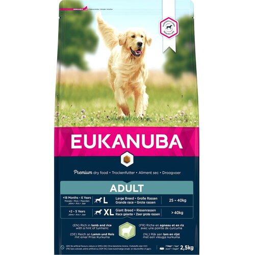 Eukanuba Adult Large Breed jagnjetina in riž - Varčno pakiranje: 2 x 12 kg Cene