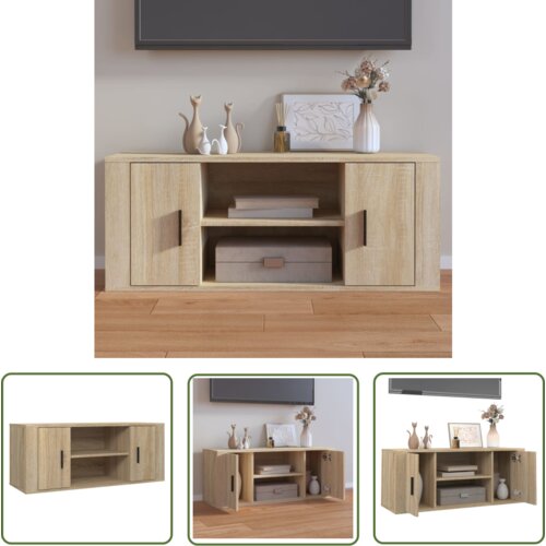 The Living Store TV omarica sonoma hrast 100x35x40 cm inženirski les - TV Omarica, (21738290) Cene