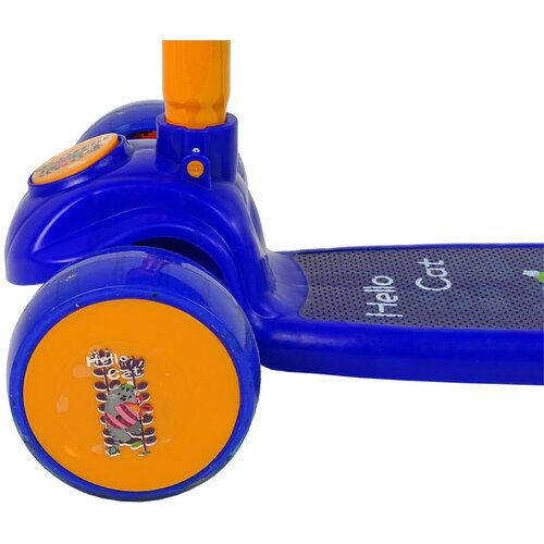 Lean Toys Trikolesni skiro in poganjalec z lučkami in glasbo Modra lea Slike