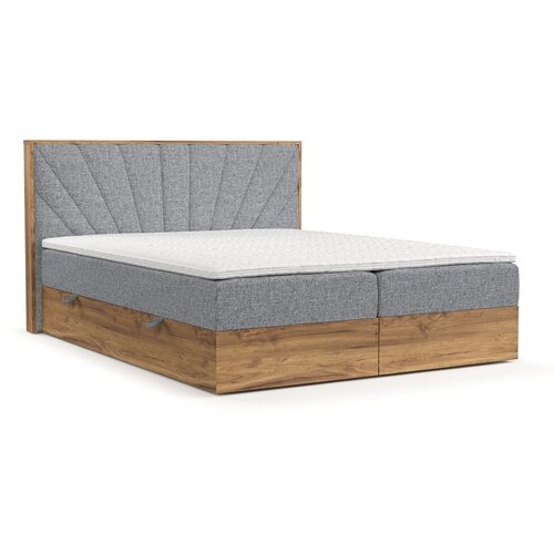 Maison de Rêve Siva/v naravni barvi boxspring postelja s prostorom za shranjevanje 160x200 cm Asahi – Cene