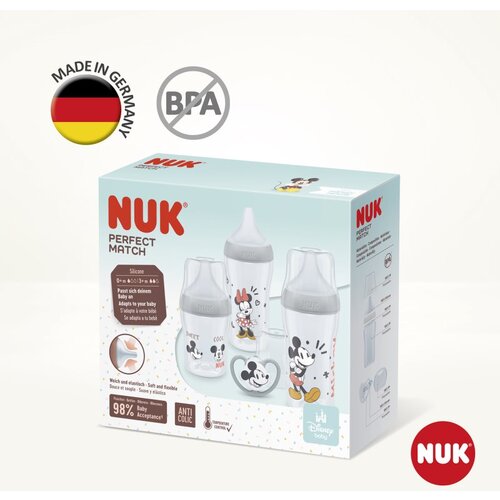 Nuk set bočica Perfect Match Mickey multicolor Slike