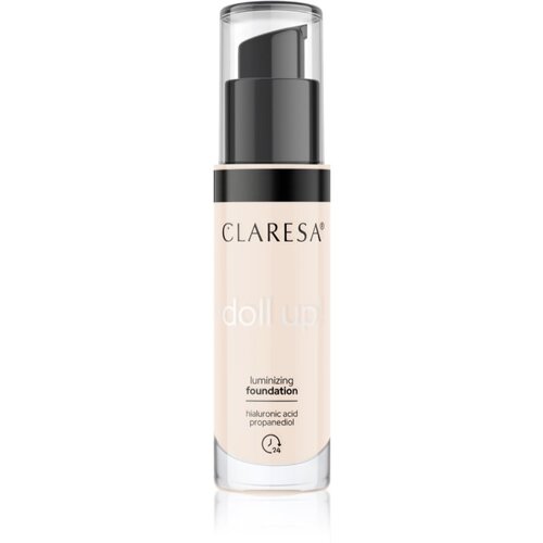 Claresa Doll Up! posvetlitveni tekoči puder za naraven videz odtenek 02 Light 34 g Cene