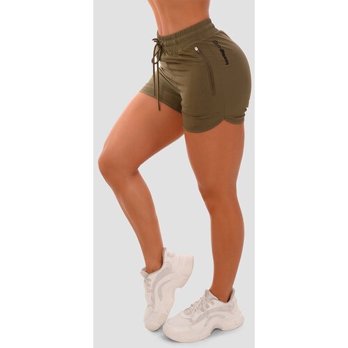 GymBeam Ženske kratke hlače TRN Olive Slike