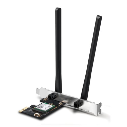 Mercusys PCI Express adapter, MA80XE AX3000 Dual-Band Wi-Fi 6 Bluetooth, 2402 Mbps na 5 GHz + 574 Mbps na 2,4 GHz, 2&times; High Gin Dual-Band eksterne ante Cijene