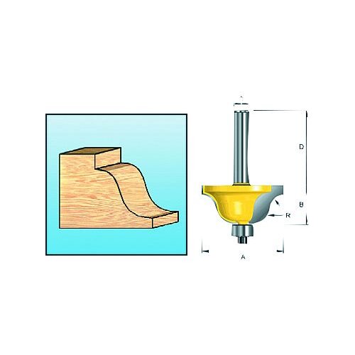 Makita D-09581 glodalo za talasasto zaobljenje Slike