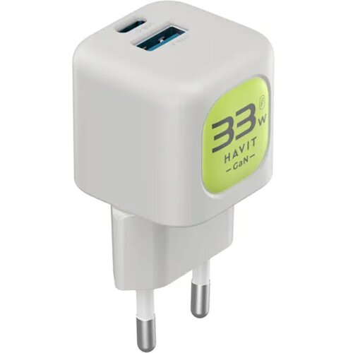 Havit PUNJAČ KUĆNI DUO USB A+USB C adapter UC230EU 33W bijela Cijene