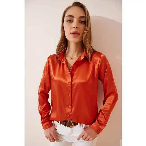 Happiness İstanbul Shirt - Orange - Regular fit
