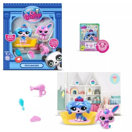 LITTLEST PET SHOP littlest pet shop: set petfluencer - super salon - 2 kosa