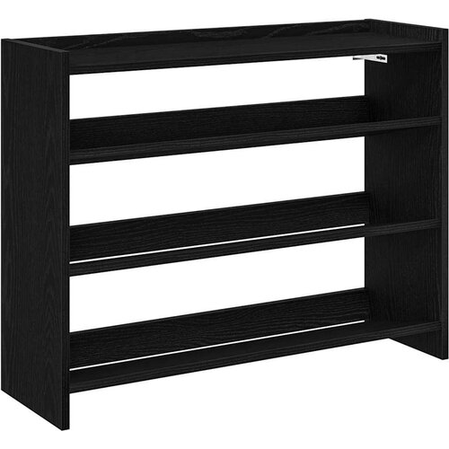 VidaXL stalak za cipele crni 80x25x62 cm od konstruiranog drva Slike