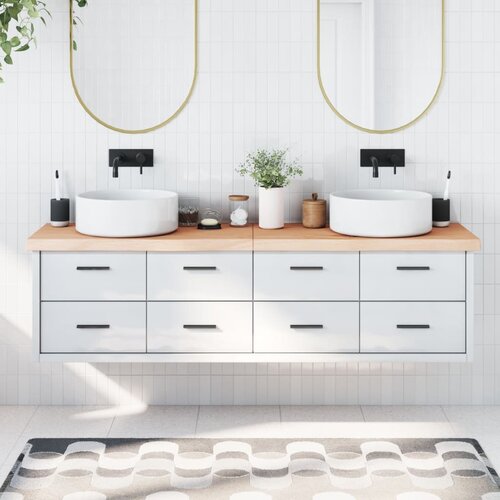  Kupaonska radna ploča 180x60x(2-6) cm netretirano masivno drvo Slike