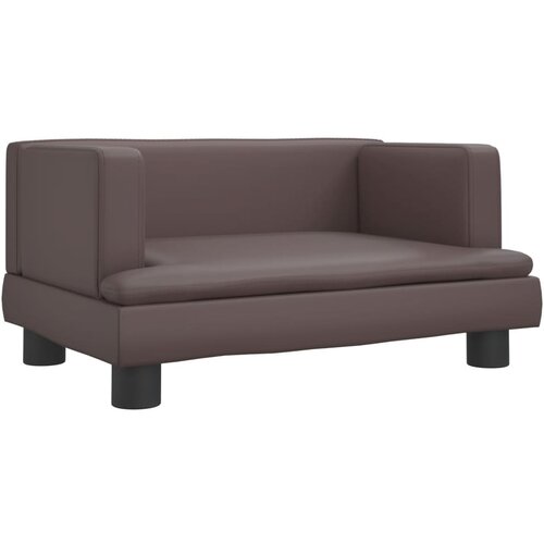 Maison Chic Otroški kavč - Otroški divan - Otroški sedež rjav 60x40x30 cm umetno usnje, (21729647) Cene