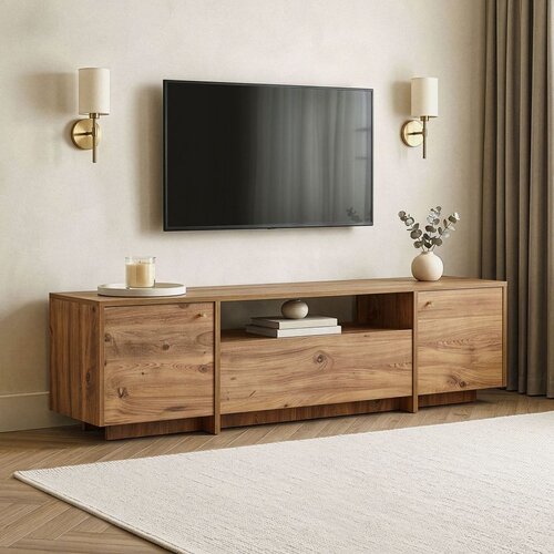 Hanah home TV komoda Alvar, 180 cm, atlantski bor Slike