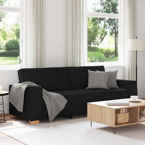 VidaXL Trosed črne barve 180 cm blago Slike