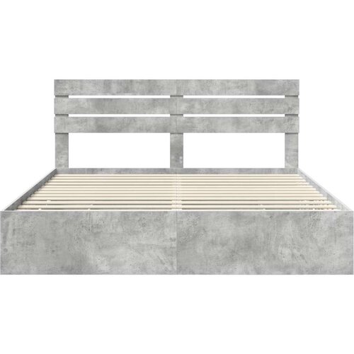  Okvir za krevet s ladicama Betonski sivi 200 x 200 cm - Beton siva 200 x 200 cm Slike