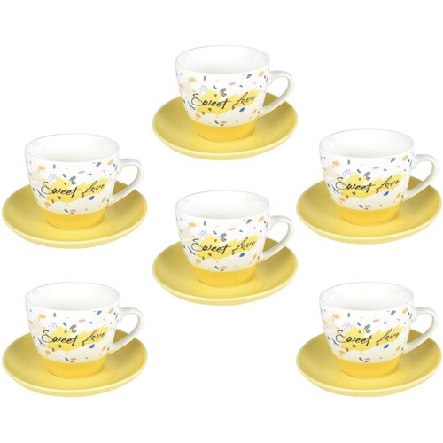 Sigma set šoljica žute konfete 6/1 RXG-N22998B Cene