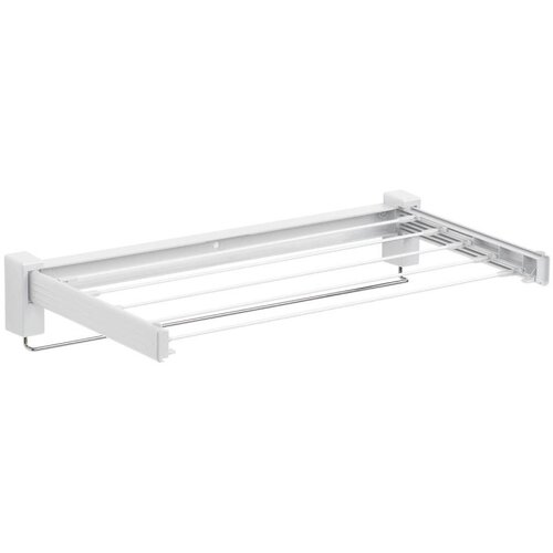 Wenko 3770013100 - Stalak za su&amp;scaron;enje ve&amp;scaron;a BUTTERFLY 70x13,5 cm srebrna/bela Slike