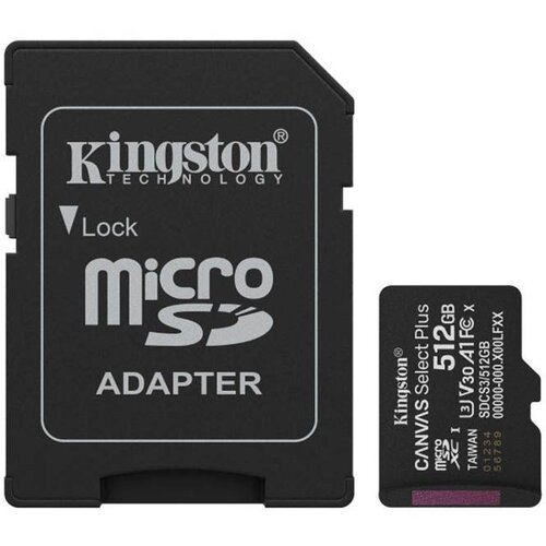 Kingston memorijska kartica U1 V10 sdxc 512GB canvas select plus G3 150R SDCS3/5 Cene