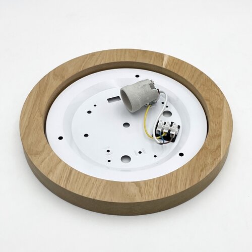 Brilagi - LED plafonjera BELLADONNA 1xE27/15W/230V &amp;Oslash; 30 cm bela/hrast Slike