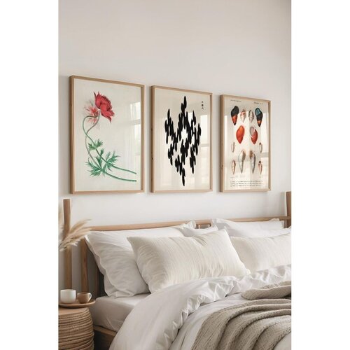 WALLXPERT Ç-300418 - 3040 set dekorativnih slika u više boja (3 komada) Cene
