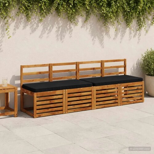  Jastučić za klupu - 1 dio VUGHT 100% poliester Crna - Crna (poliester) 100 x 50 cm 1 Cijene