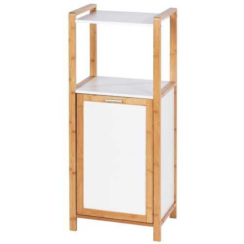 Wenko Bambusova kopalniška polica v beli in naravni barvi 40x95 cm Finja – Wenko Cene
