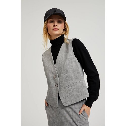 Moodo Women&amp;#039;s elegant vest - gray Slike