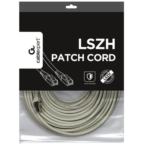  PP6A-LSZHCU-25M Mrezni kabl, SFTP CAT.6A BAKARNI LSZH Patch cord 25m Grey Cene