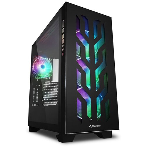Sharkoon ELITE SHARK CA300T RGB midiATX okno gaming črno ohišje, (697919) Cene