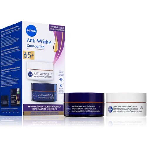 Nivea Anti-Wrinkle Contouring ekonomično pakiranje za zaglađivanje kontura 65+ Slike