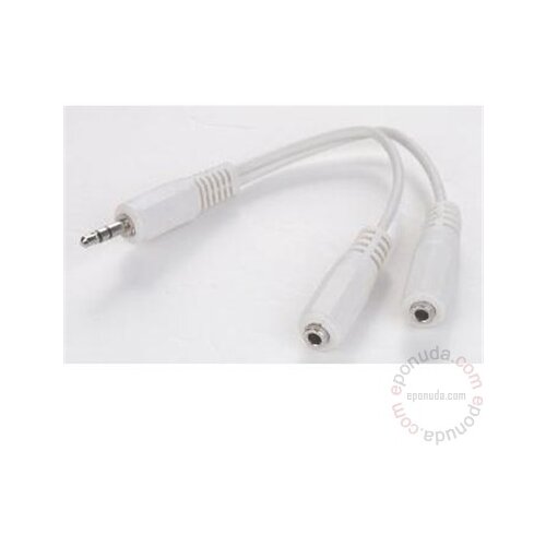 Gembird CCA-415W AUDIO ADAPTER, 2X3.5MM&amp;gt;3.5MM adapter Slike