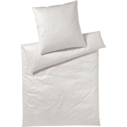 Elegante Hamburg Stripes prevleka za blazino iz Mako-satena - peščena - 80 x 80 cm Cene