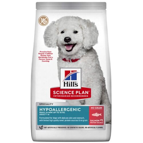 Hill’s Science Plan hrana za pse Adult Hypoallergenic Losos 12kg Slike