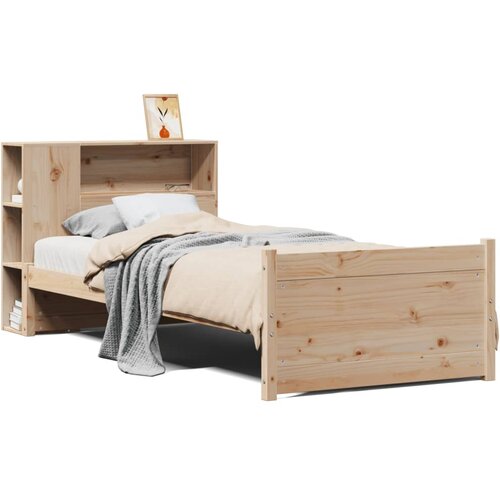 VidaXL Knjižna postelja brez vzmetnice 90x200 cm trdna borovina, (22067446) Slike