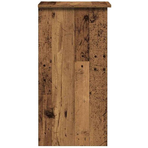 VidaXL Pisalna miza s policami starinski les 84x40x78 cm inž. les Slike
