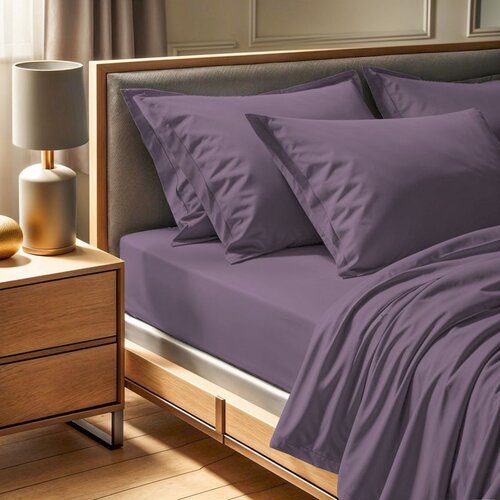  tonne mixte - maro dusty rose ranforce double fitted sheet (fr) (it) (es) (de) Cene