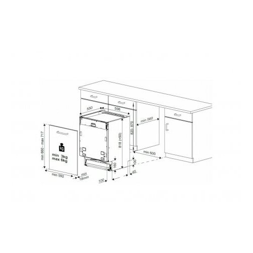 Beko ugradbena perilica posuđa BDIN38644D Slike