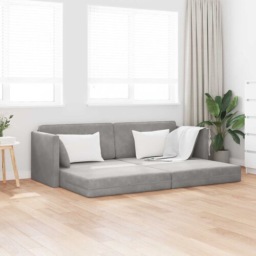  Podni kauč na razvlačenje Svijetlo siva 213 x 70 x 77 cm Bar&scaron;un Cijene
