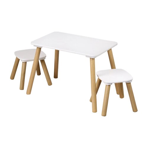 Kesper KSP17707 DEČIJI STO SA 2 STOLICE BELI Slike