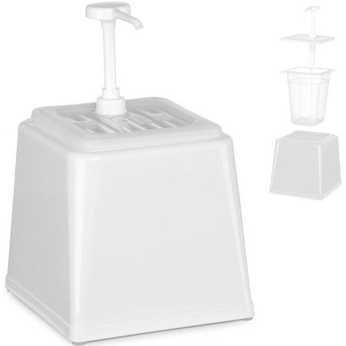 Hendi Dozator za majonezno omako s črpalko 2,5 l bel - 203545, (21389673) Cene