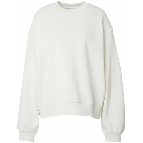 WEEKDAY Sweater majica 'Paula' bijela