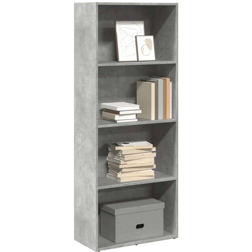 vidaXL Regal za knjige boja betona 60x30x152 cm konstruirano drvo Cene